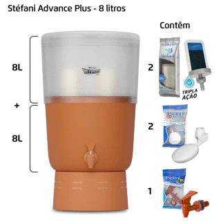 Filtro Advance Plus - 8 litros - 2 velas