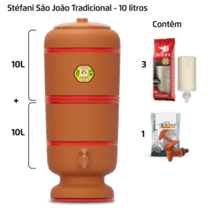 Filtro São João - 10 litros - 3 velas