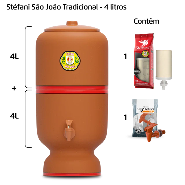 Filtro São João - 4 litros - 1 vela