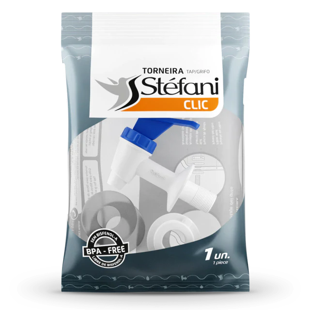 Torneira Clic - Stéfani - Branca/Azul - Imagem 2