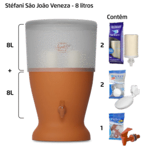 Filtro Veneza - 8 litros - 2 velas